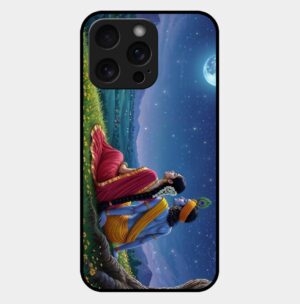 Cute Krishna Theme glossy metal TPU Back cover 10