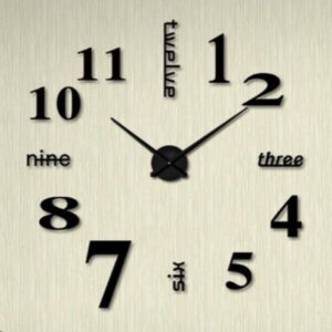 Large 3D Frameless Acrylic Wall Clock 03