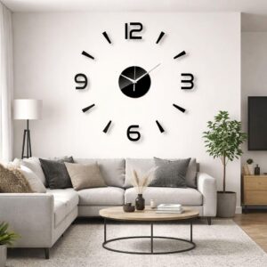 Large 3D Frameless Acrylic Wall Clock 05