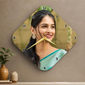 Photo printed premium acrylic wall clock 8,12,18inch 02
