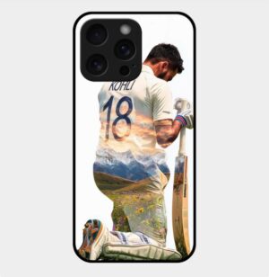 Virat Kohli Theme Glossy Metal TPU Back Cover 09
