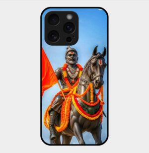 Chhatrapati Shivaji Theme Glossy Metal TPU Back Cover 02
