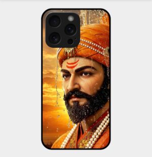Chhatrapati Shivaji Theme Glossy Metal TPU Back Cover 01