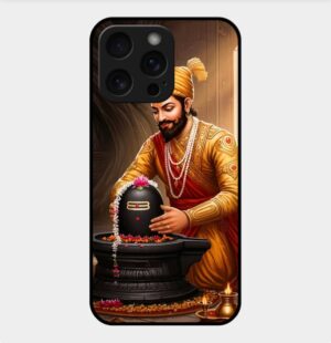 Chhatrapati Shivaji Theme Glossy Metal TPU Back Cover 09