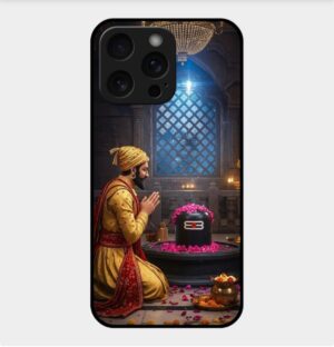 Chhatrapati Shivaji Theme Glossy Metal TPU Back Cover 09