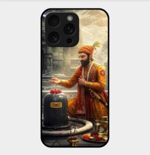 Chhatrapati Shivaji Theme Glossy Metal TPU Back Cover 07