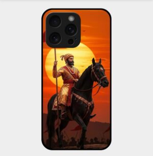 Chhatrapati Shivaji Theme Glossy Metal TPU Back Cover 05