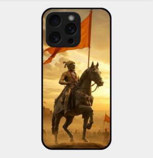 Chhatrapati Shivaji Theme Glossy Metal TPU Back Cover 04