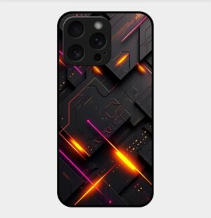 3D Theme Glossy Metal TPU Back Cover 15