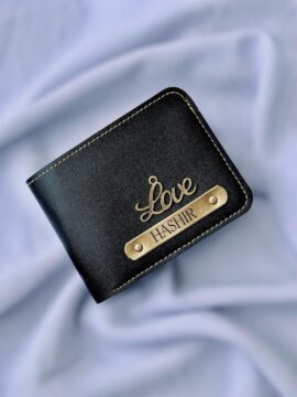 Premium Customized Name Wallet and Customized Charm Genuine Leather Wallet 01