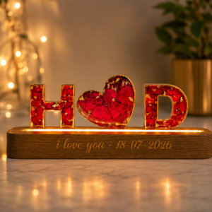 Resin Name Stand With LED Light D-02
