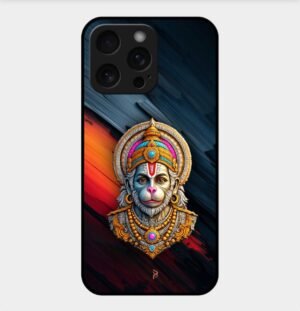 Hanuman ji Theme Glossy Metal TPU Back Cover 01
