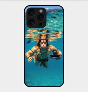 Hanuman ji Theme Glossy Metal TPU Back Cover 05
