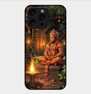 Hanuman ji Theme Glossy Metal TPU Back Cover 06