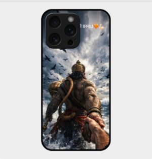Hanuman ji Theme Glossy Metal TPU Back Cover 08
