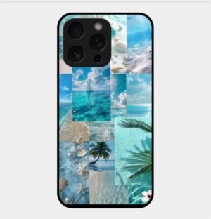 Nature Theme Glossy Metal TPU Back Cover 07