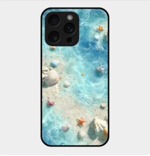 Nature Theme Glossy Metal TPU Back Cover 06