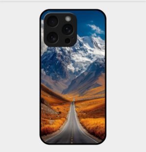 Nature Theme Glossy Metal TPU Back Cover 03
